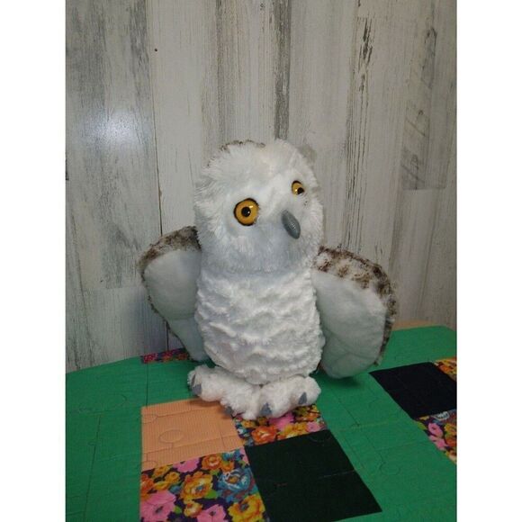 Wild Republic  Soft White Snowy Owl Plush Stuffed Animal Toy 12" - Picture 1 of 9